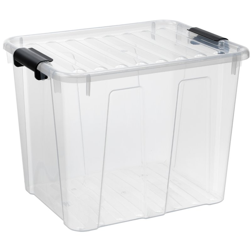 Transparante opbergbox, 40 liter